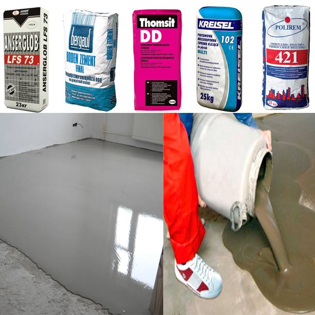 Смеси для выравнивания пола: виды, характеристики и области применения